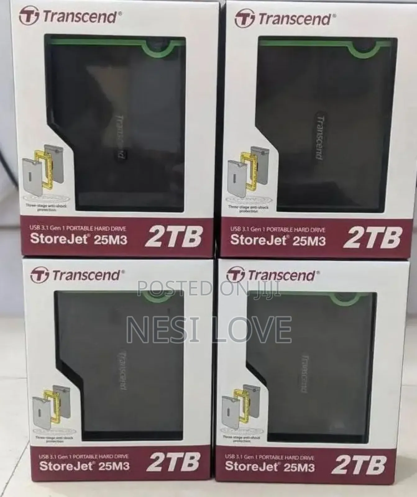 2tb Transcend External Hard Disk Drive Storage