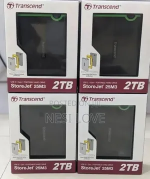 2tb Transcend External Hard Disk Drive Storage