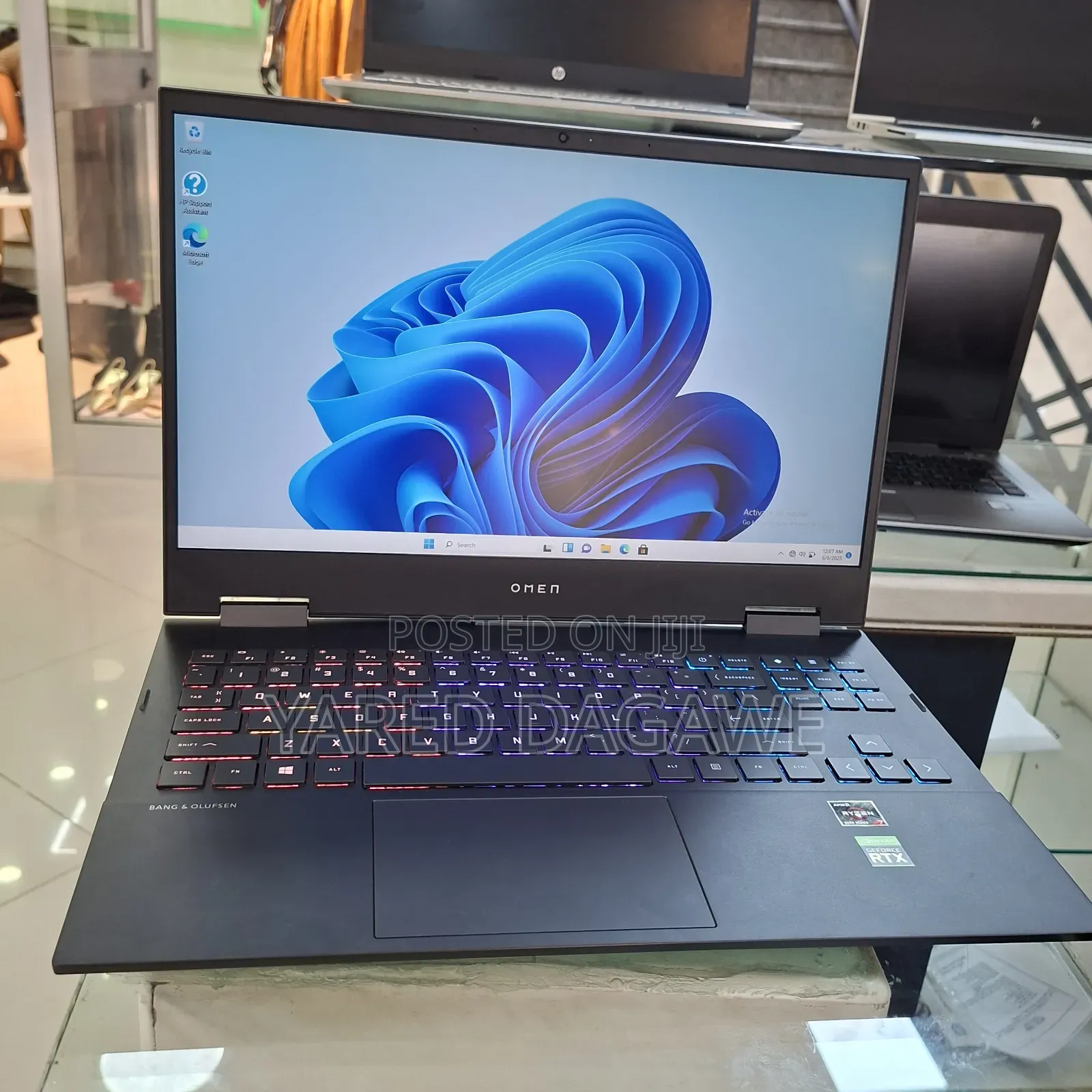 New Laptop HP Omen 16 16GB AMD Ryzen 7 SSD 512GB