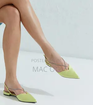 Charles Keith Neon Ballerina Slingbacks