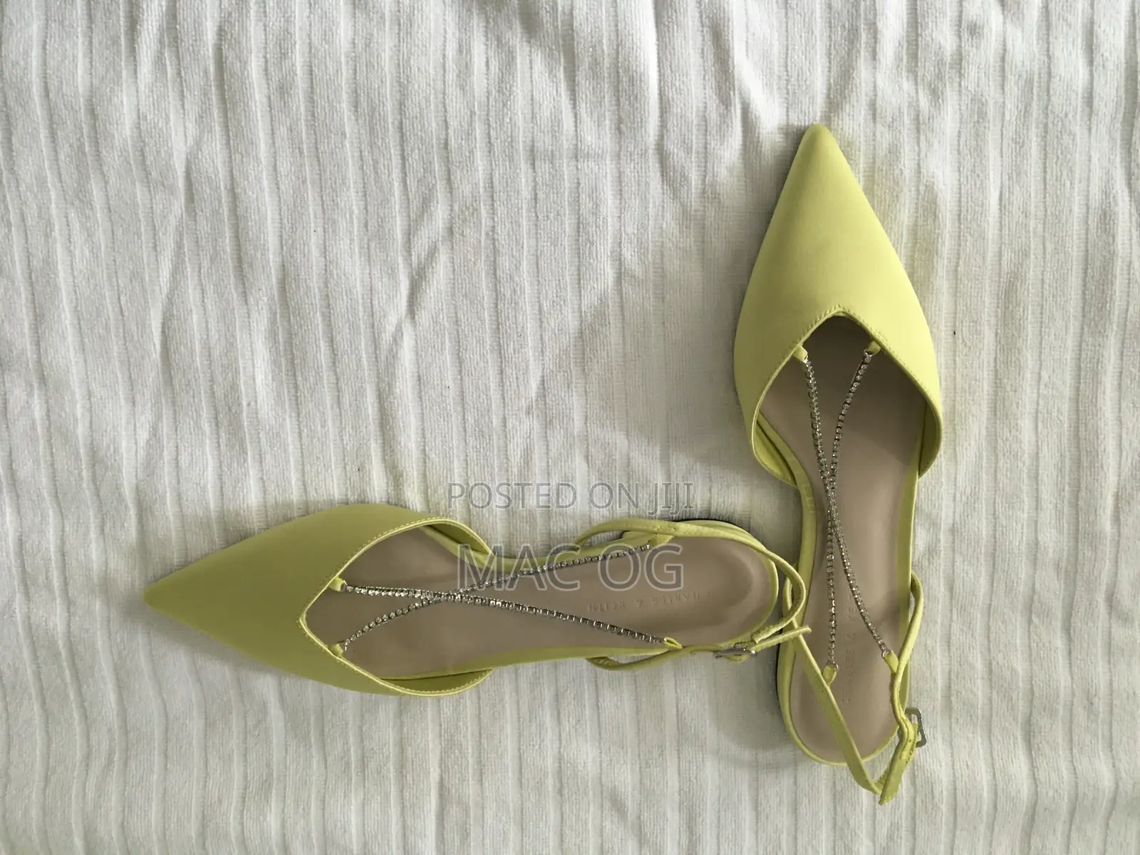 Charles Keith Neon Ballerina Slingbacks