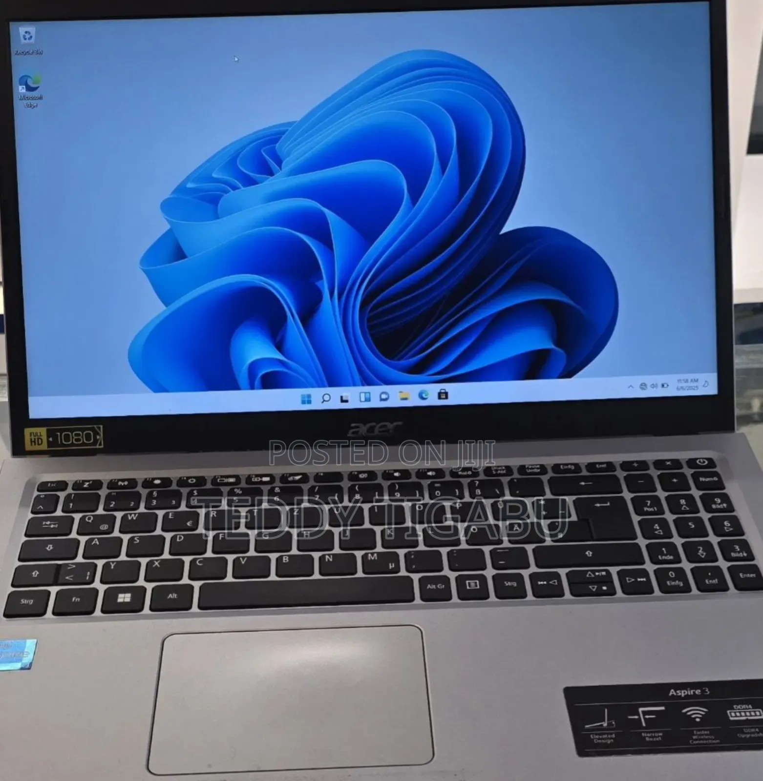 New Laptop Acer Aspire 3 8GB Intel Core I3 SSD 512GB