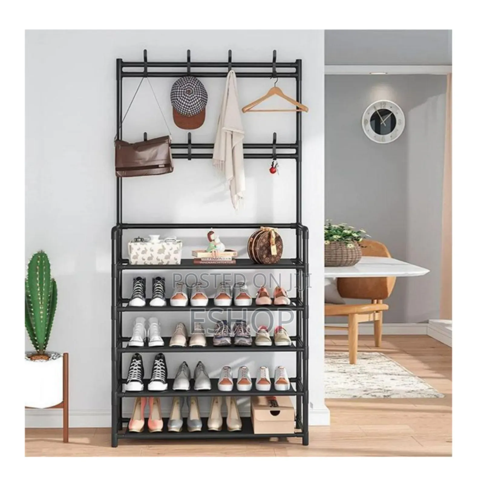 5-layer Foldable Clothes Rack – Indoor/Outdoor Space-saving