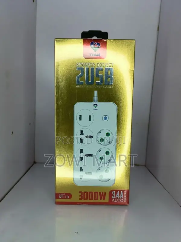 Texas St-13 Power Socket 6 Sockets 2 Usb