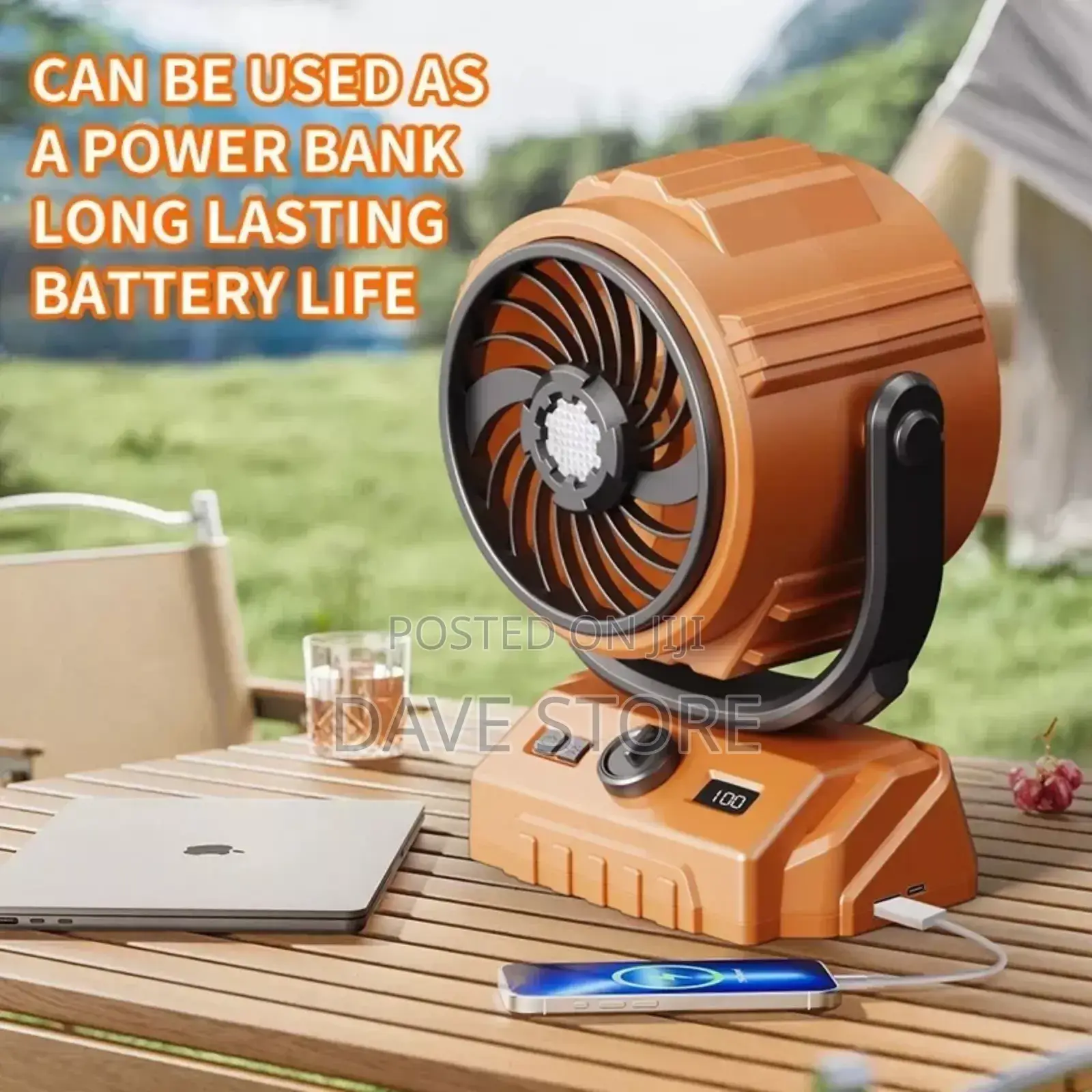 Desktop Rechargeable Turbo Fan Is a High Power
