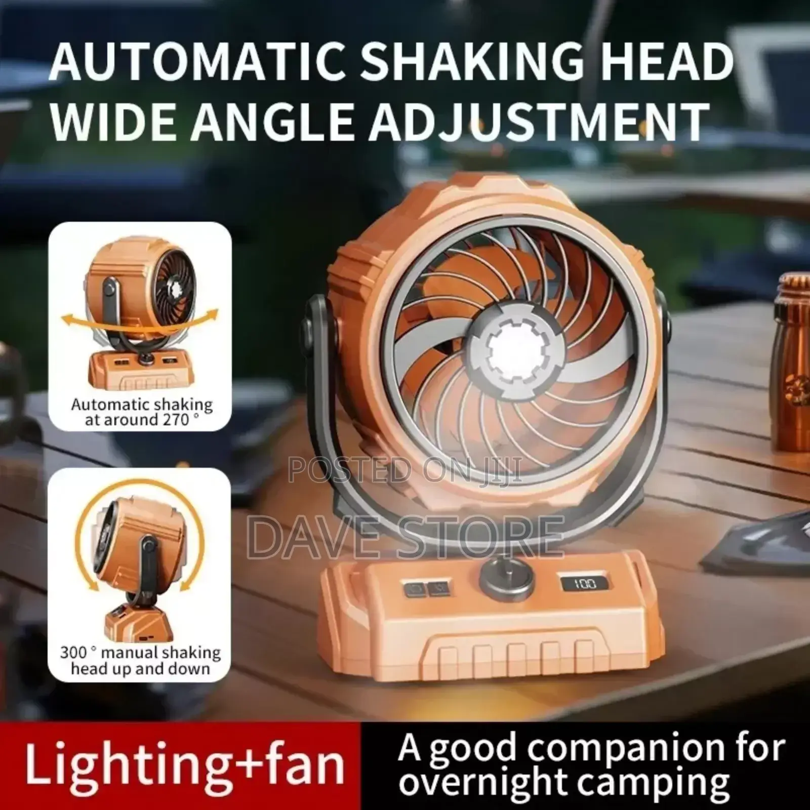 Desktop Rechargeable Turbo Fan Is a High Power