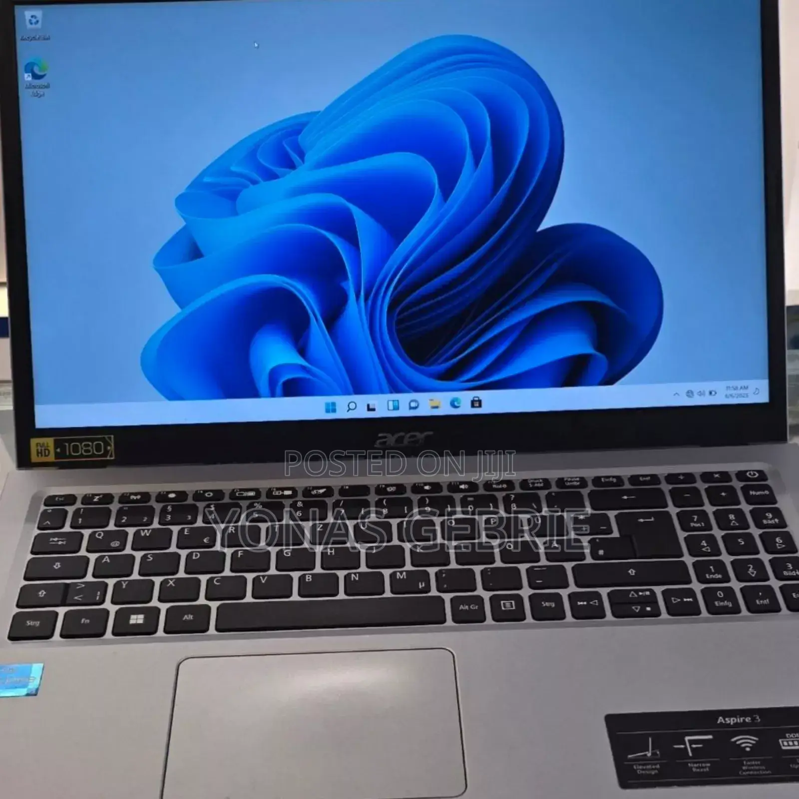 New Laptop Acer Aspire 3 8GB Intel Core I3 SSD 512GB