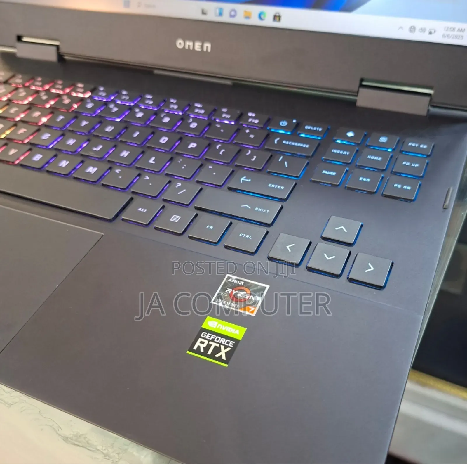 New Laptop HP Omen 16 16GB AMD Ryzen 7 SSD 512GB
