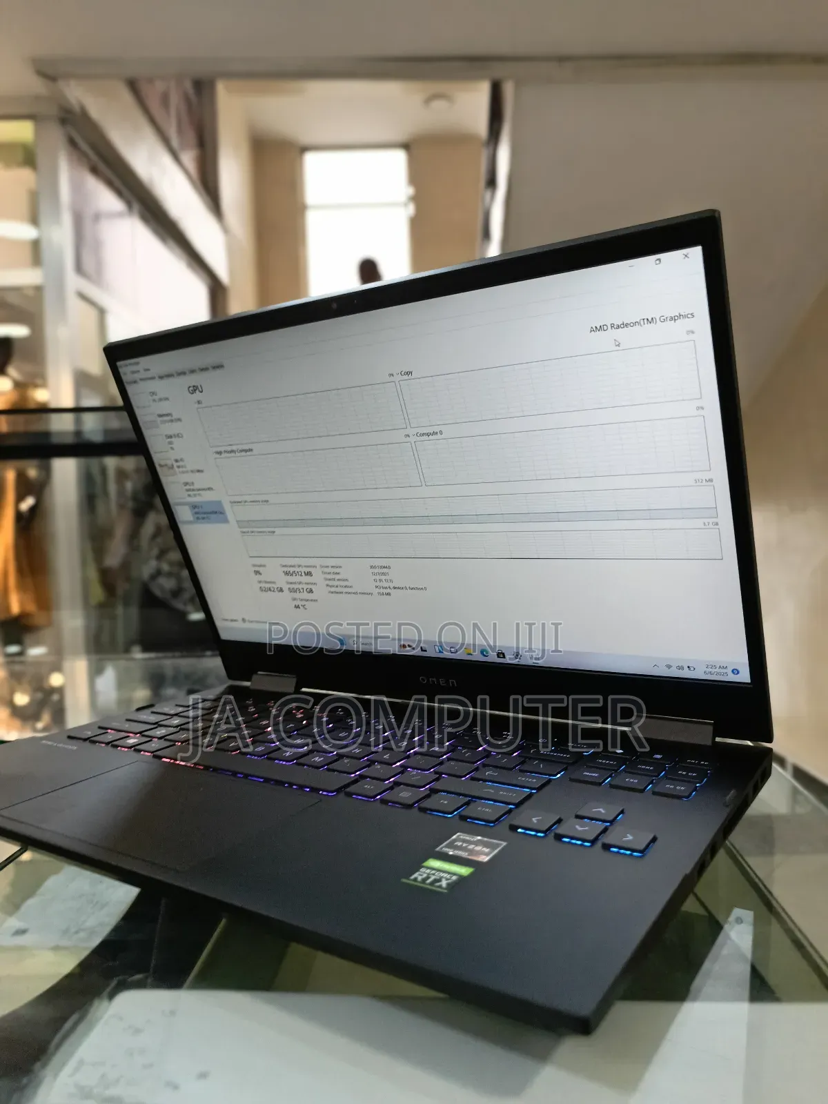 New Laptop HP Omen 16 16GB AMD Ryzen 7 SSD 512GB