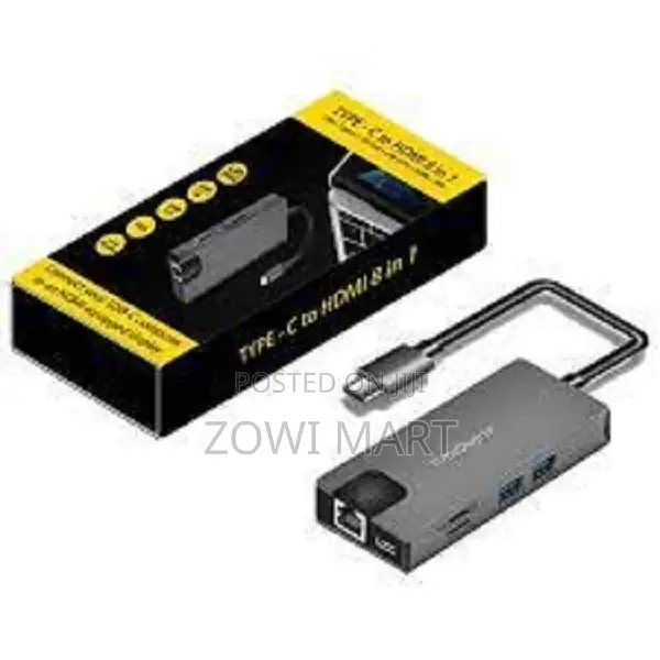 8-in-1 Usb-C to HDTV Adapter With Vga