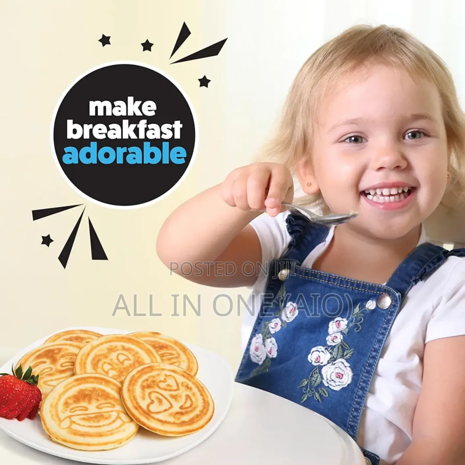 Eroupe Standard Momcoc Smiley Face Non Stick Pancake Pan