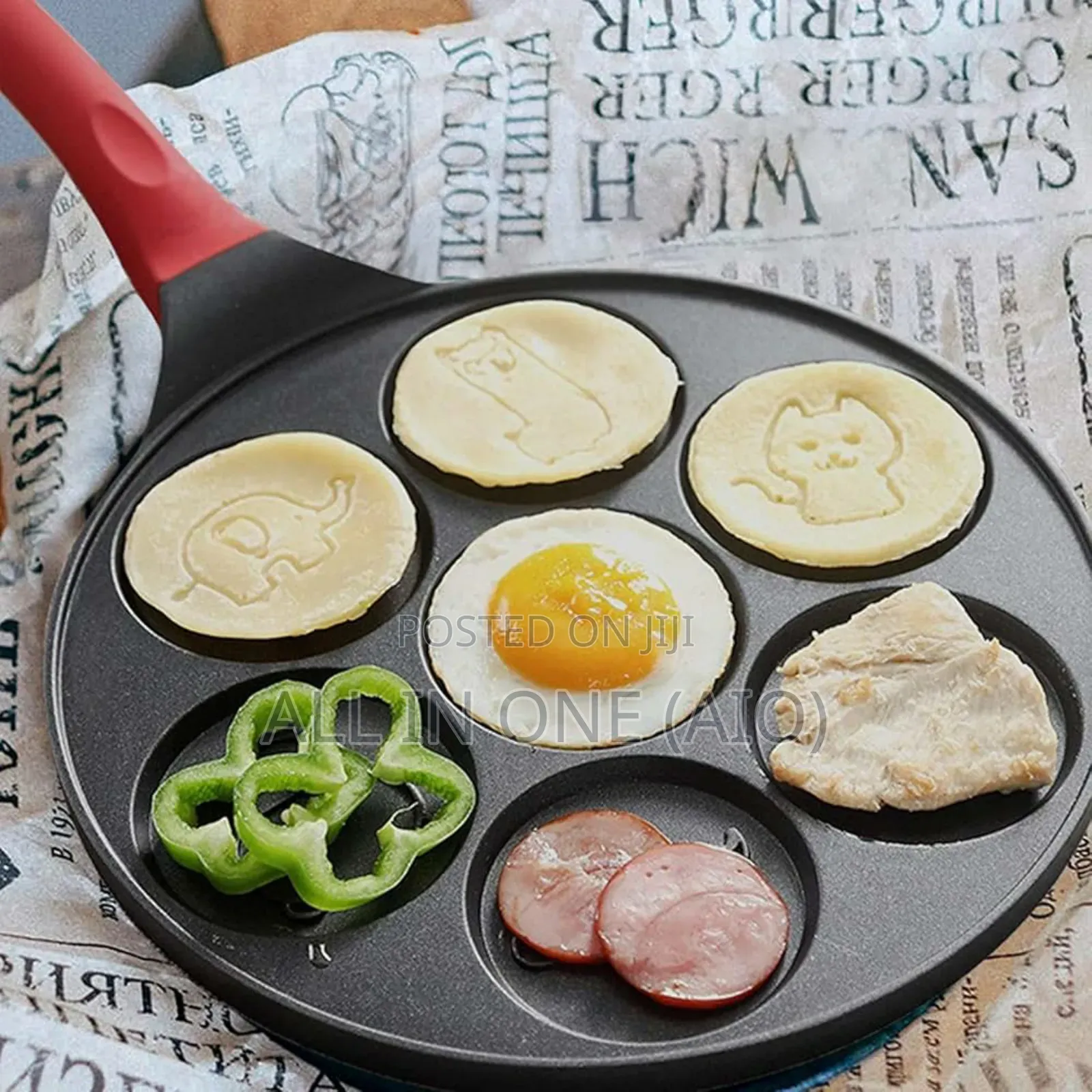 Eroupe Standard Momcoc Smiley Face Non Stick Pancake Pan