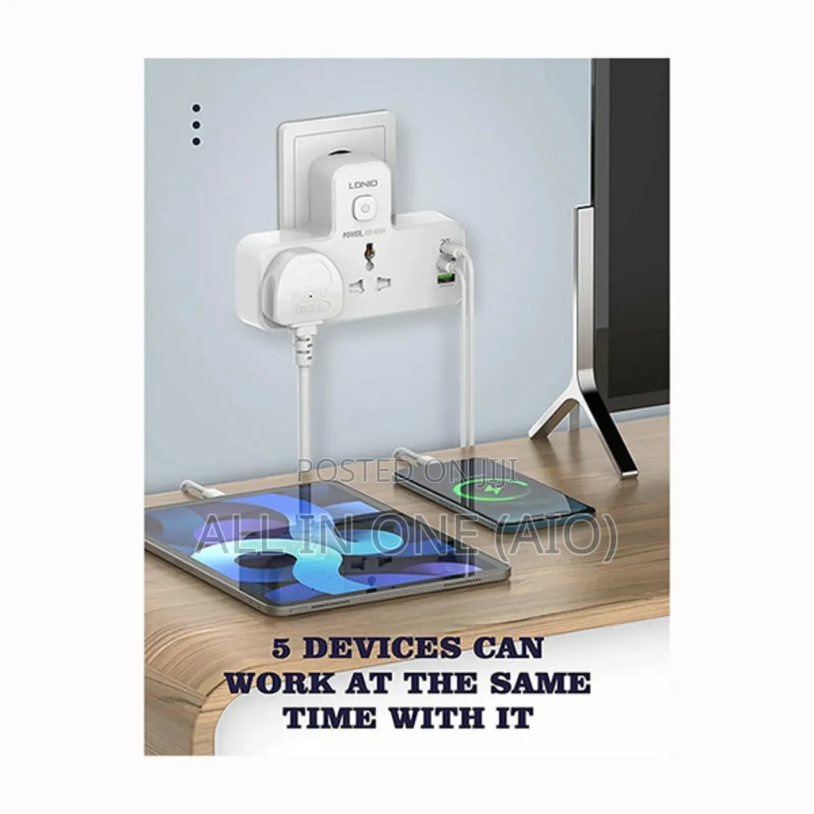 Guokang Multi-Socket Power Adapter