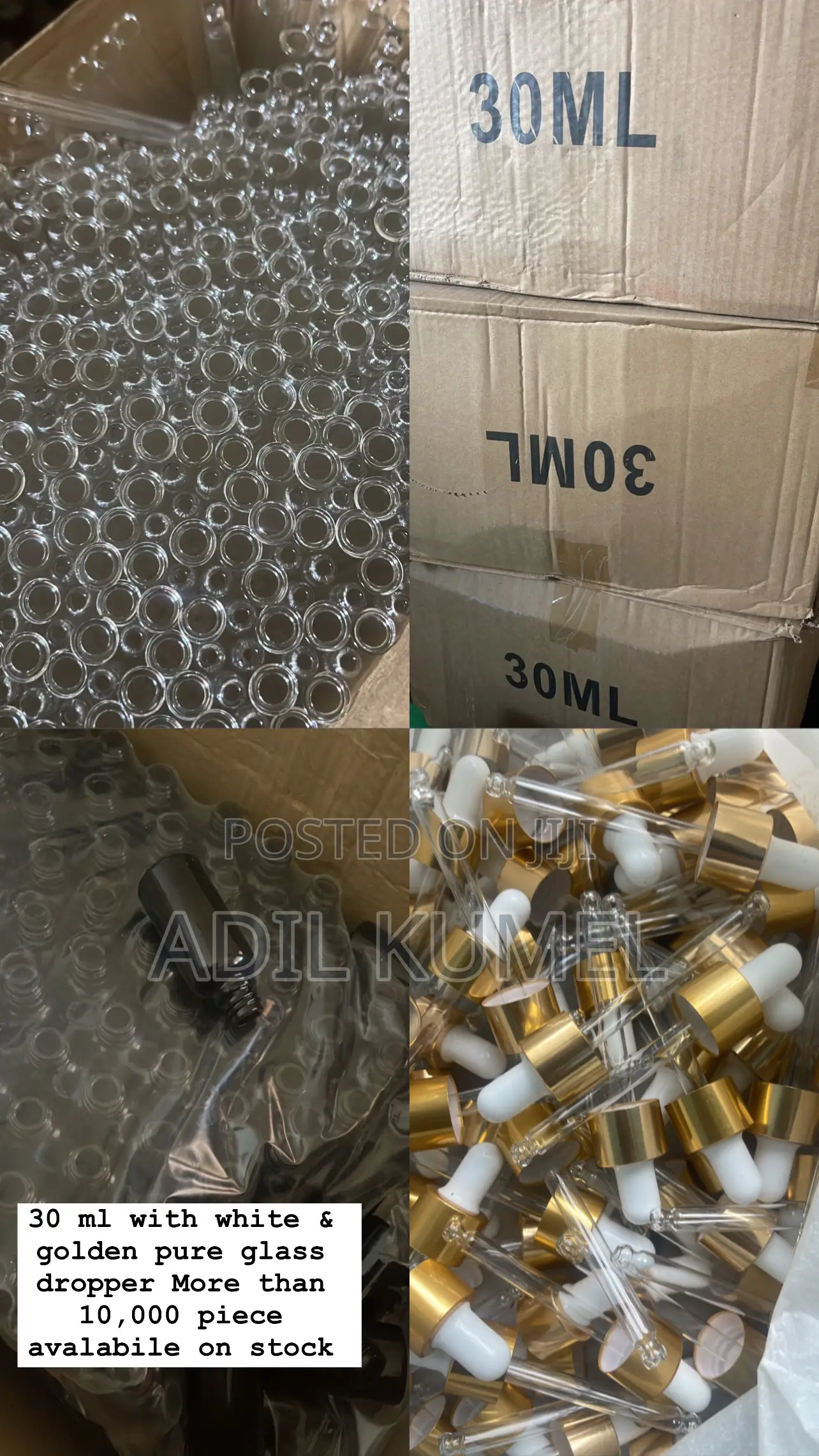 30 Ml /60ml/120ml Pure Glass Bottles With Dropper