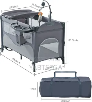 5in1 Deluxe Baby Bedside Crib የህፃናት አልጋ