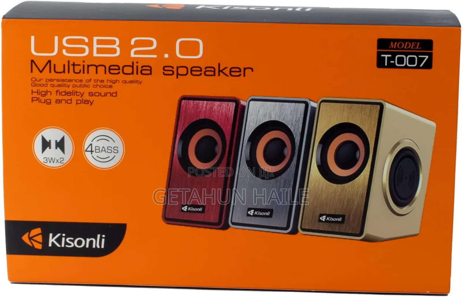 Kisonli T-007 Usb 2.0 Computer Speaker