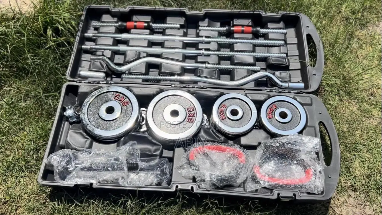 55 Kg Barbell and Dumbell With Kettlebell