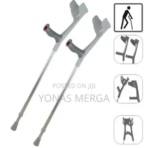 Crutches For(X2units)Prova Elbow Crutch - 30 Inches (Silver)