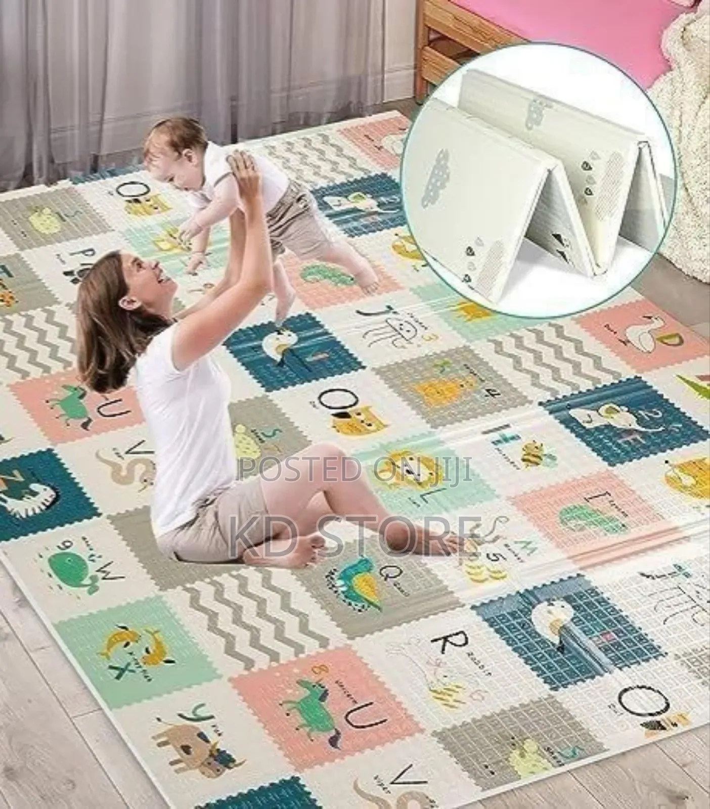 Baby Play Mat ውሀ ቢፈስበት የማይጎዳ