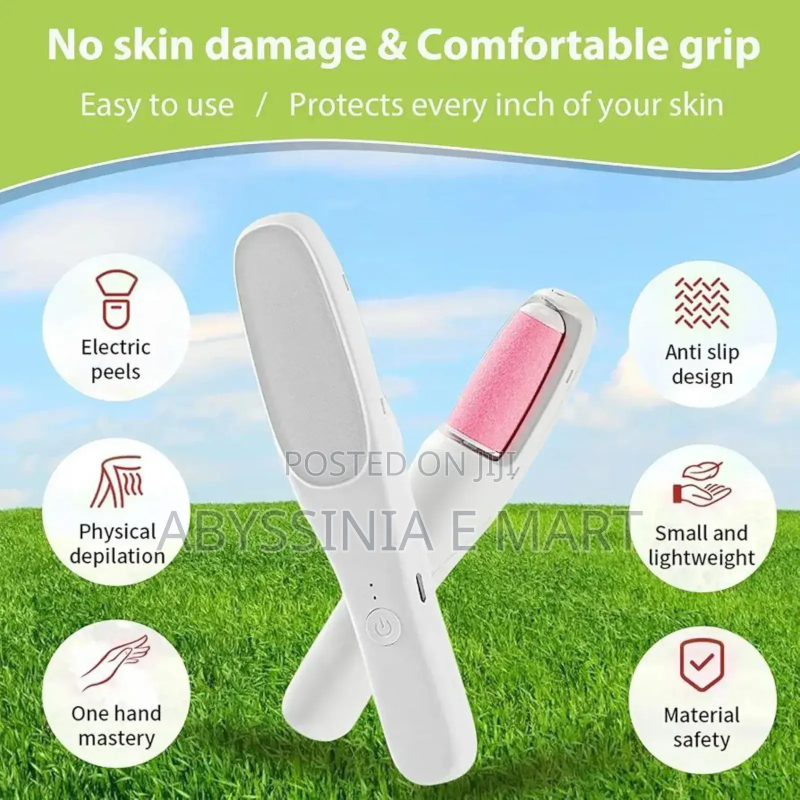 2in1 Electric Foot Grinder Hair Remover