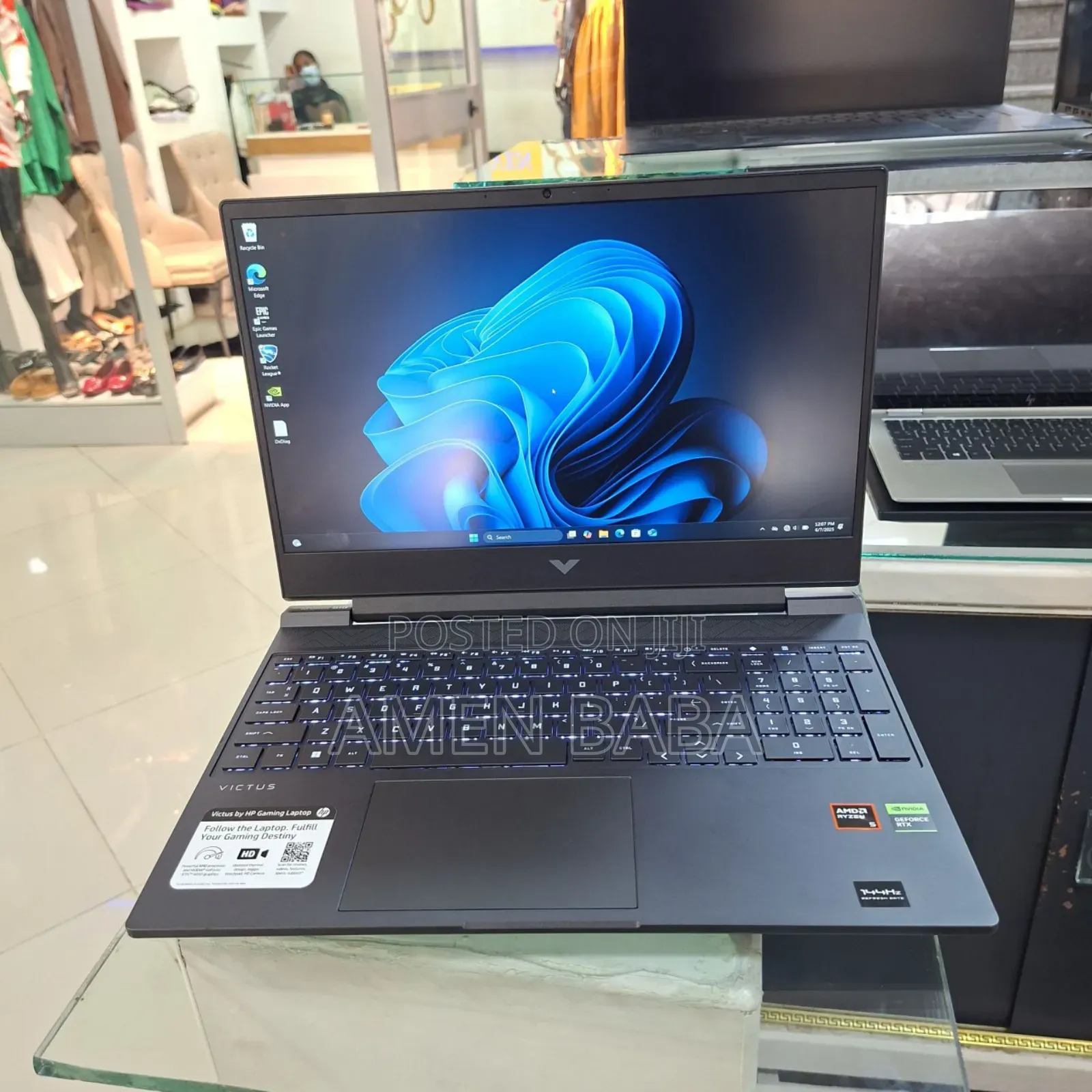 New Laptop HP Victus 15 8GB AMD Ryzen 5 SSD 512GB