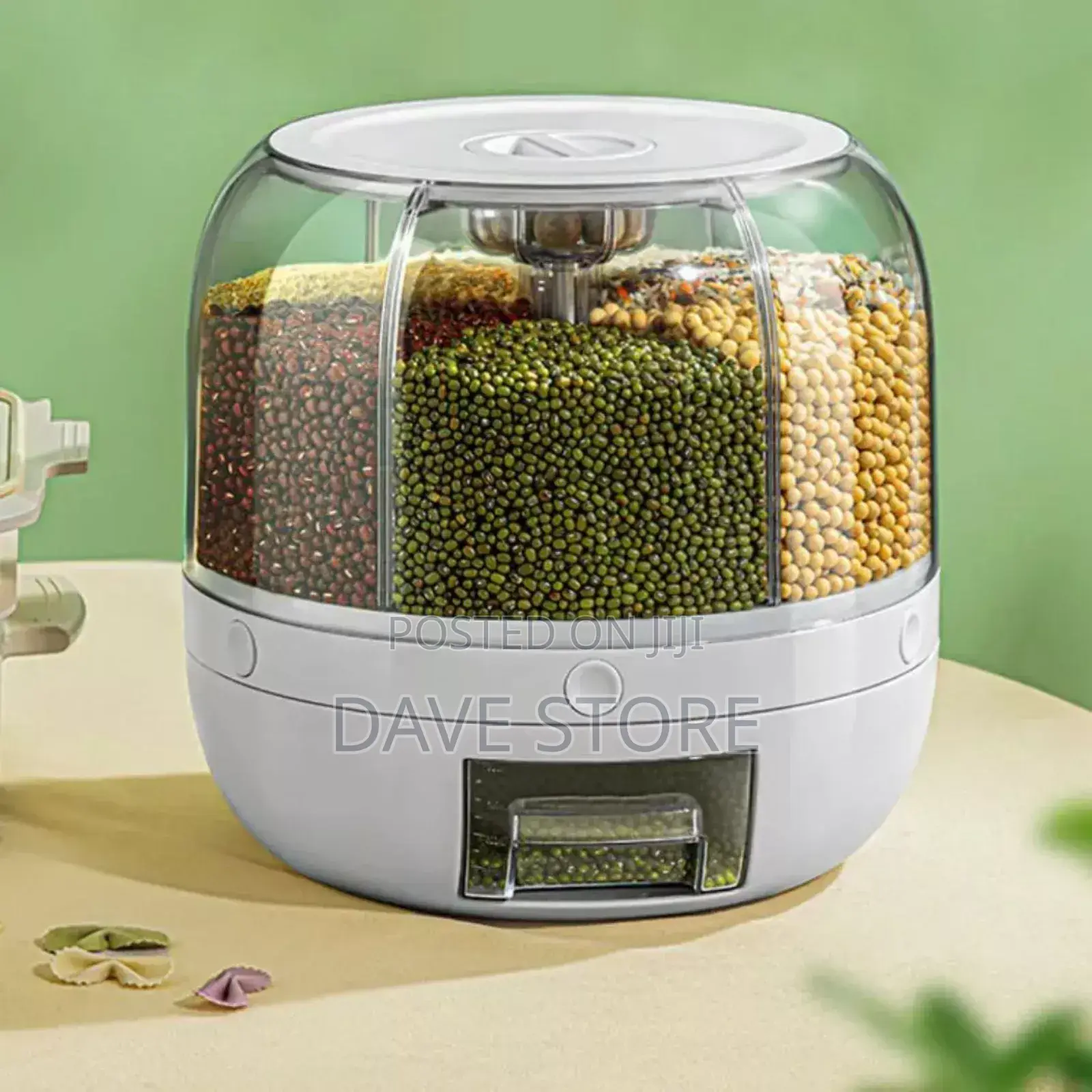 360° Rotating Rice Barrel