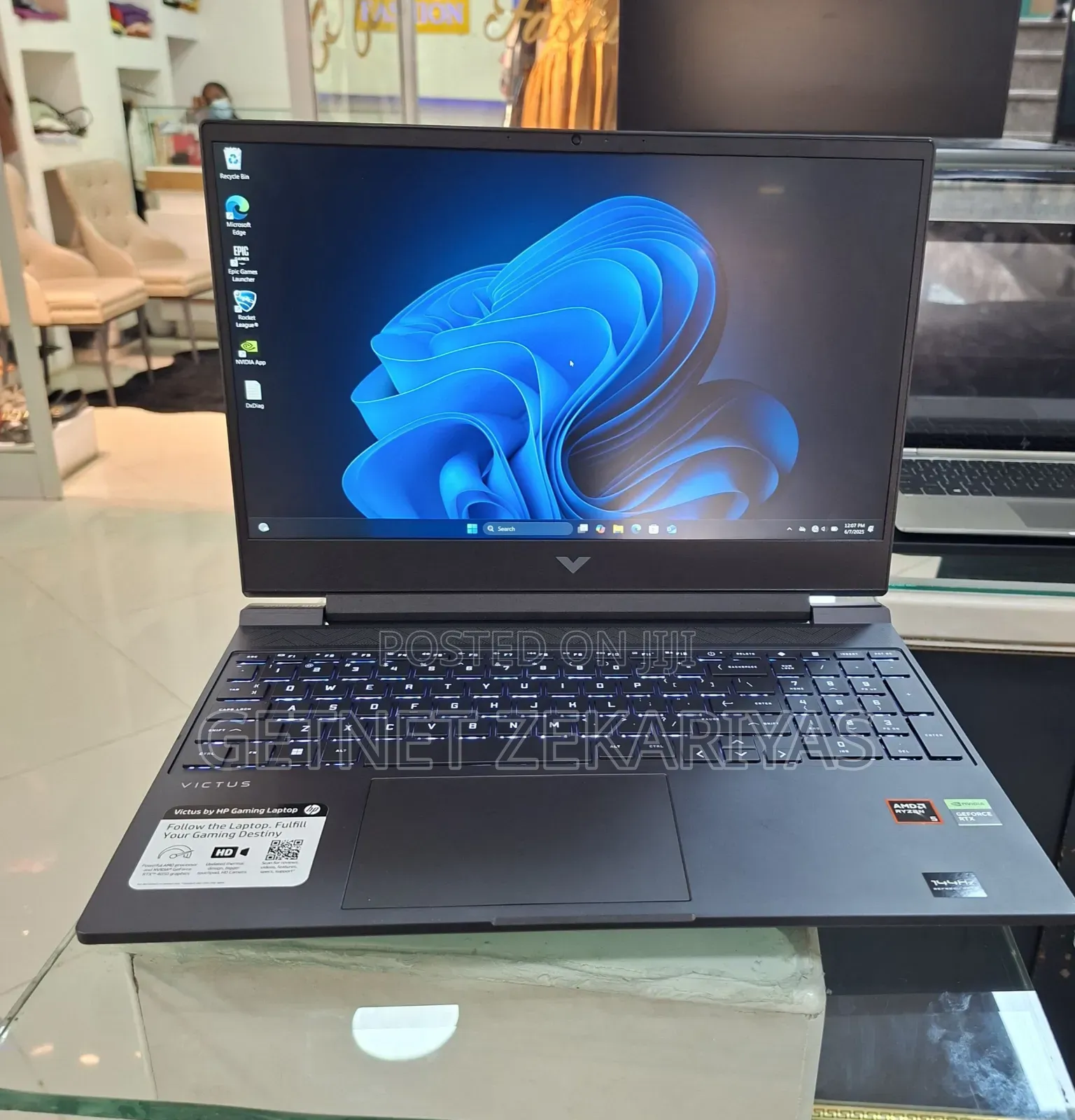 New Laptop HP Victus 16 8GB AMD Ryzen 5 SSD 512GB