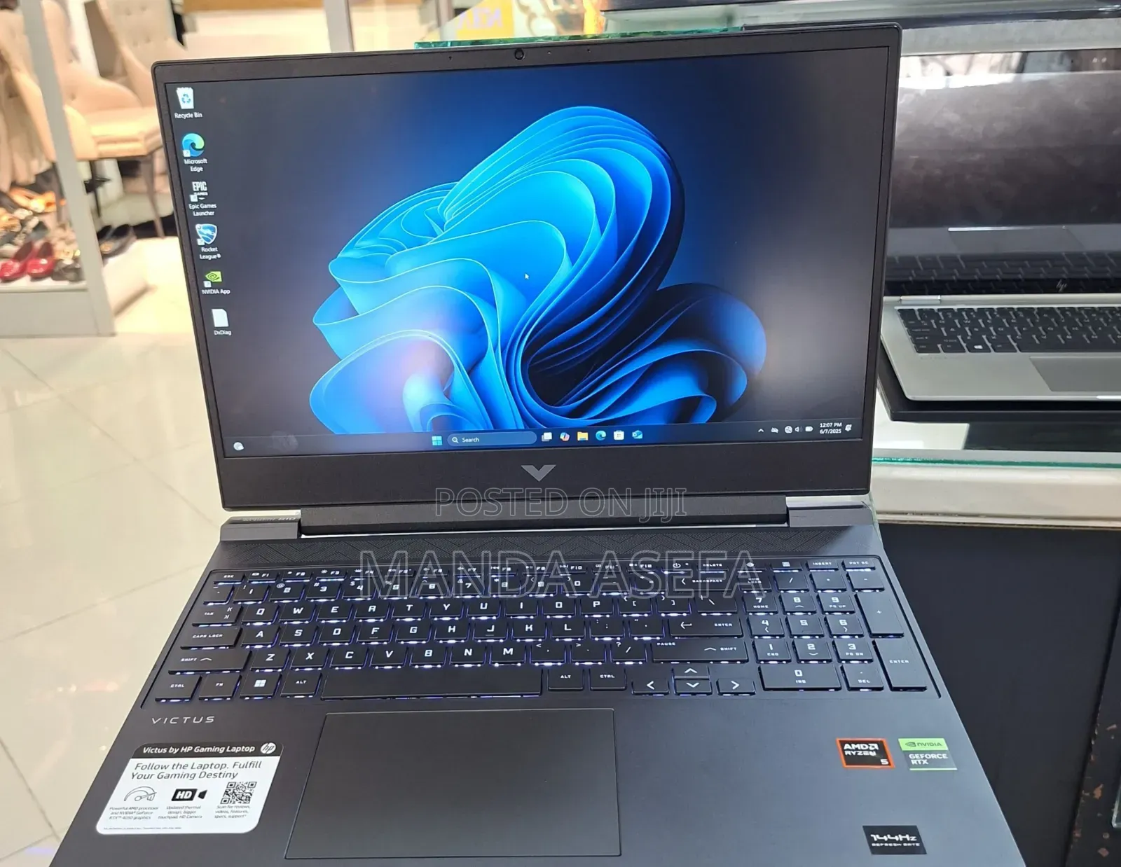 New Laptop HP Victus 15 8GB AMD Ryzen 5 SSD 512GB