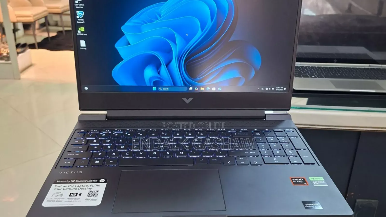 New Laptop HP Victus 15 8GB AMD Ryzen 5 SSD 512GB