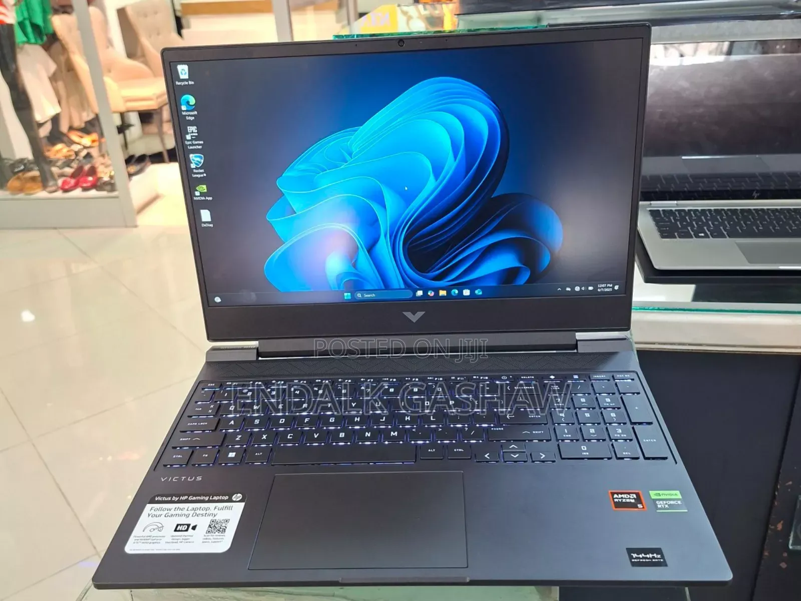 New Laptop HP Victus 15 8GB AMD Ryzen 5 SSD 512GB