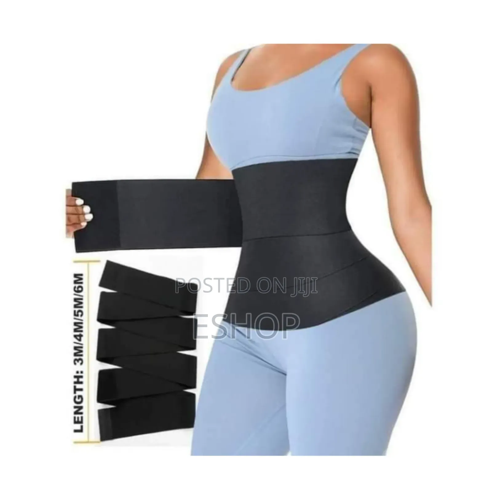 5-Meter Sweat-Activated Waist Wrap – Instant Tummy Control