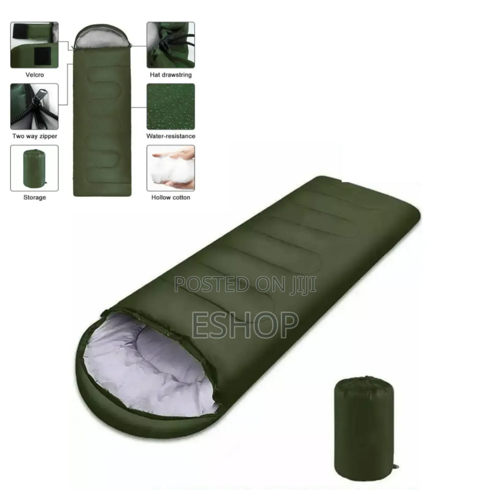 Sleeping Bag: Folds Into Carry Bag for Instant Setup