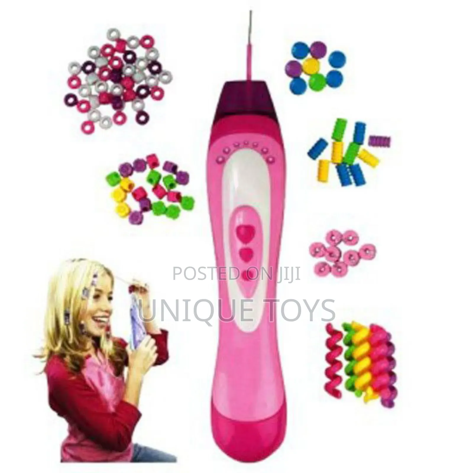 3-in-1 Glamor Hair Chain Bracelet Girl's Own Creation Set