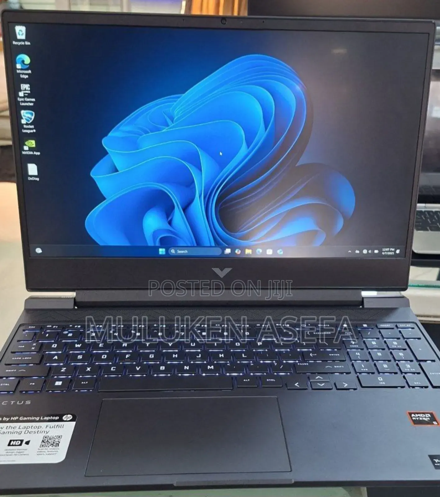 New Laptop HP Victus 15 8GB AMD Ryzen 5 SSD 512GB