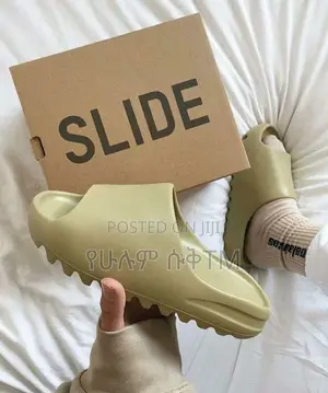 Original Adidas X Yeezy Slide ‘Olive’ Sandal Shoes