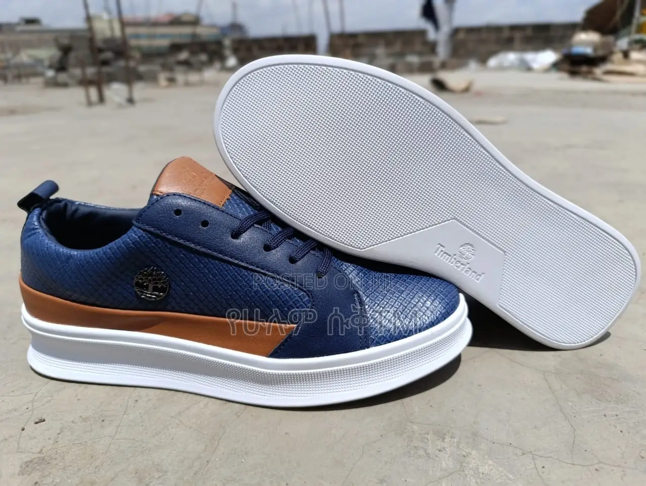 Original Timberland Casual ‘Blue/Brown’ Men’S Flat Shoes