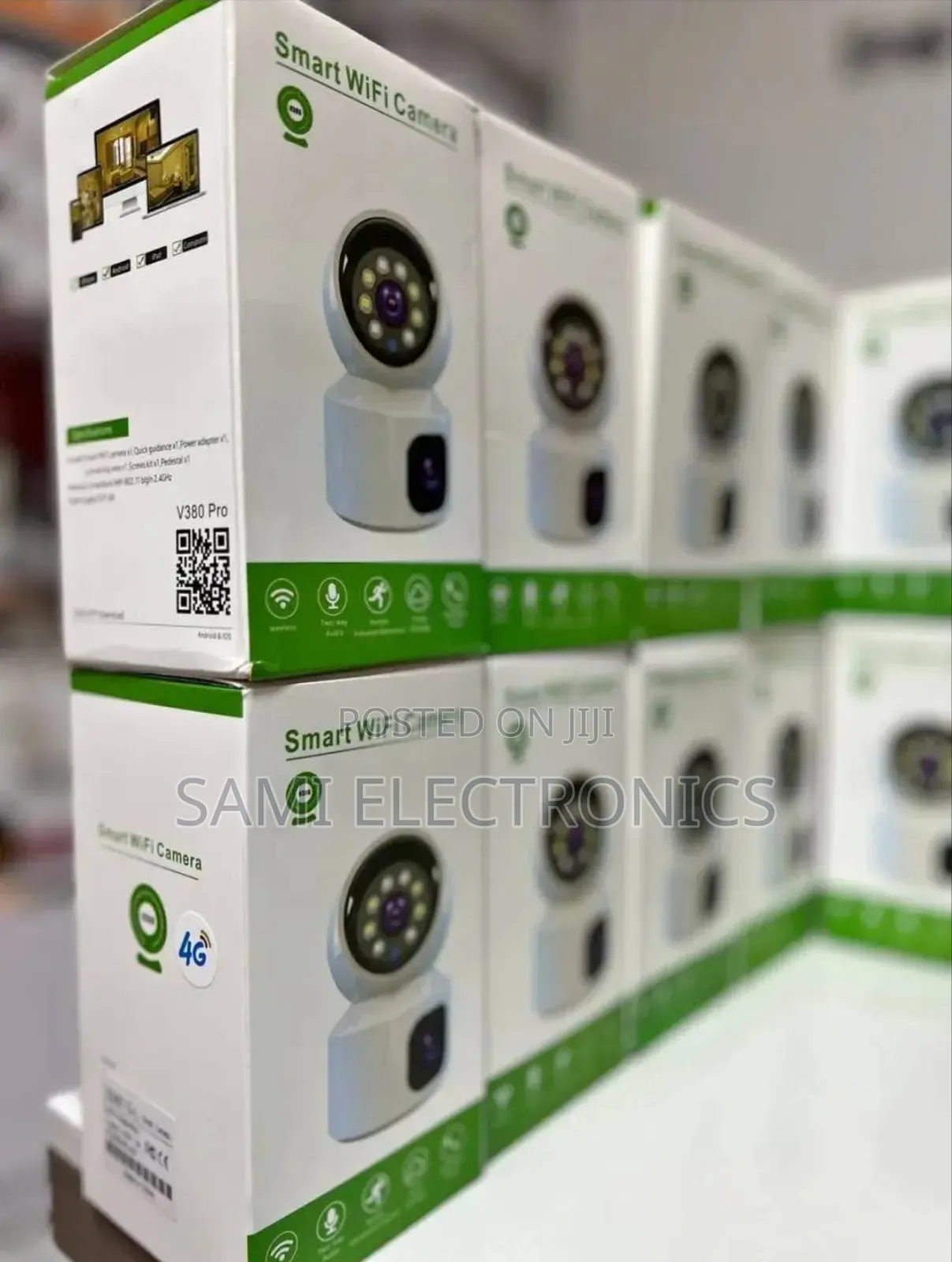 4g Sim Card Camera Smart Wifi Camera With 2 Lens ሲም ካሜራ