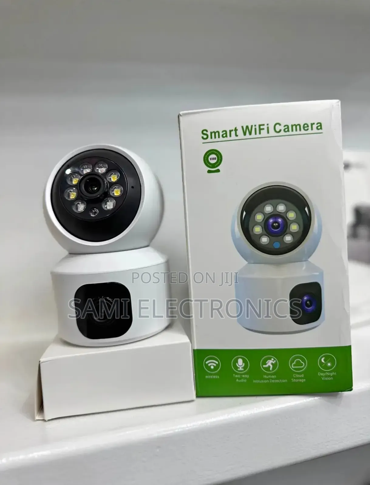 4g Sim Card Camera Smart Wifi Camera With 2 Lens ሲም ካሜራ