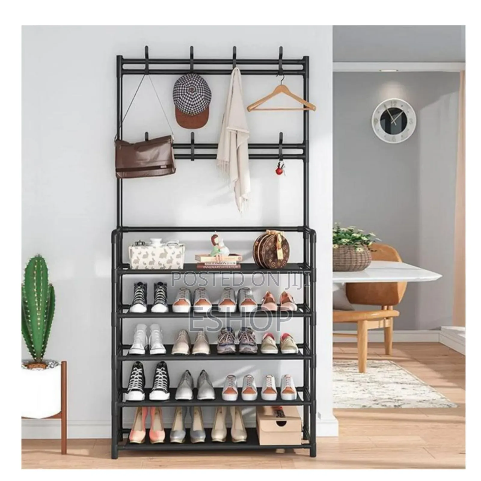 No-tool Assembly Adjustable Clothes Rack – 5-layer Organizer