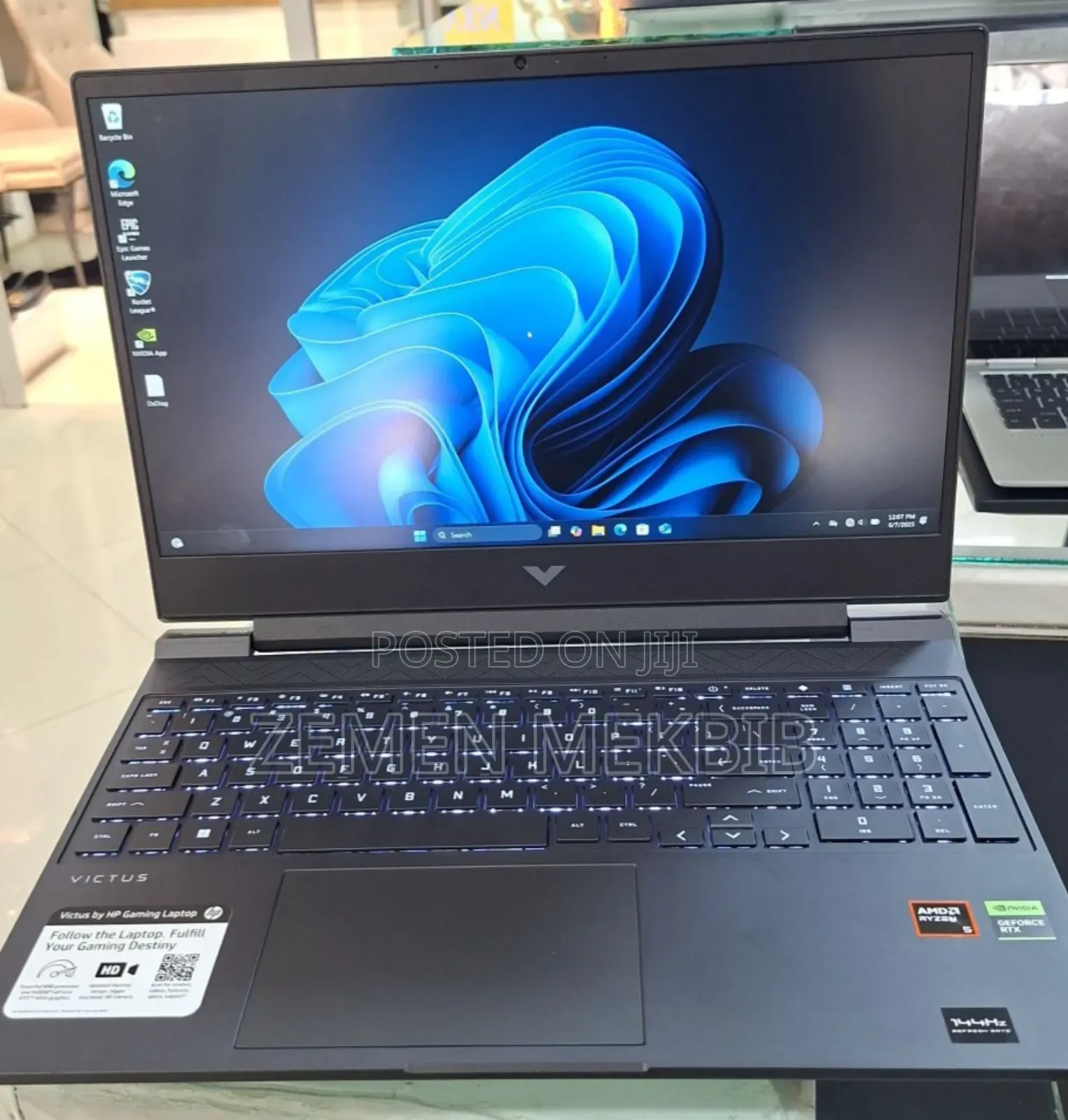 New Laptop HP Victus 16 8GB AMD Ryzen 5 SSD 512GB