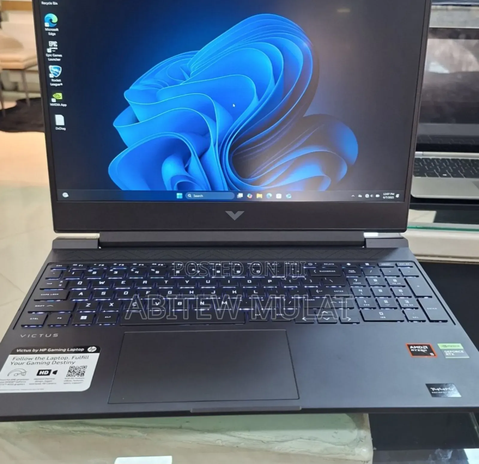 New Laptop HP Victus 15 8GB AMD Ryzen 5 SSD 512GB