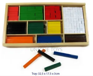Wooden Maths Blocks (Cuisenaire Rods) 308pc