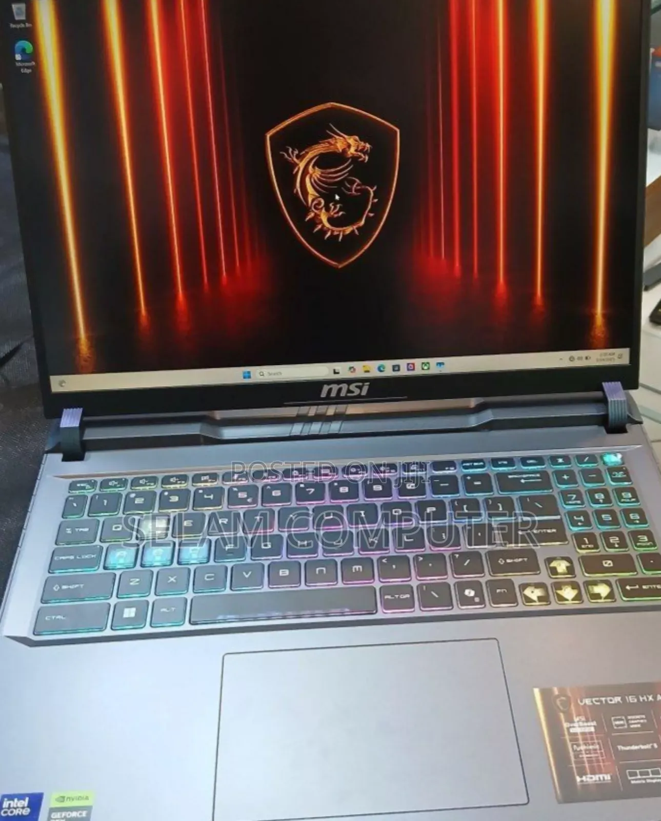 New Laptop MSI GP75 Leopard 16GB Intel Core Ultra 7 SSD 1T