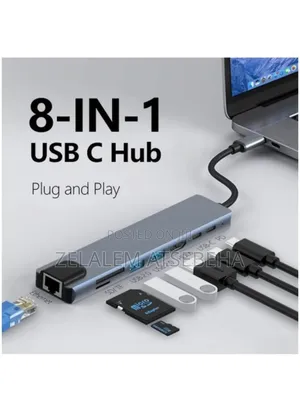 Photo - Type C to HDTV Convertor 8 in 1 Multi Convertor