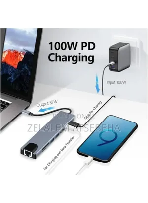 Type C to HDTV Convertor 8 in 1 Multi Convertor