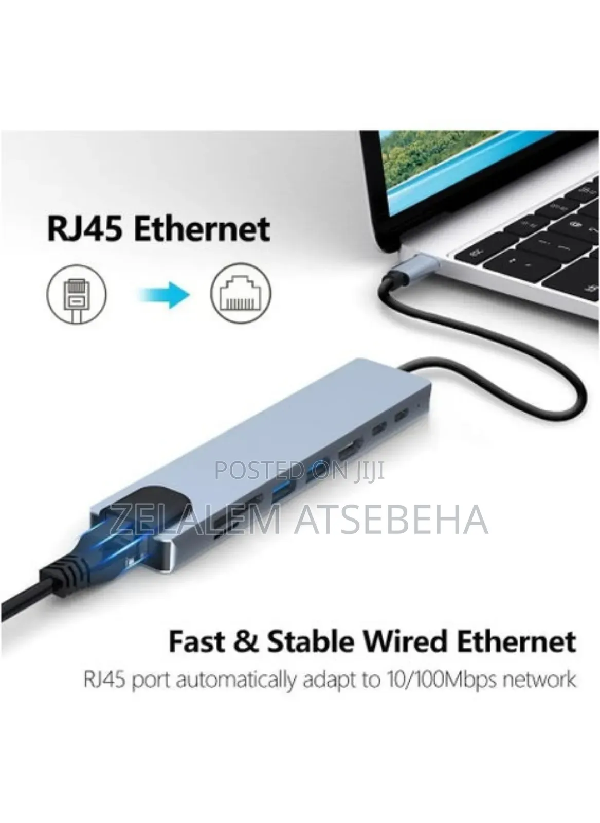 Type C to HDTV Convertor 8 in 1 Multi Convertor