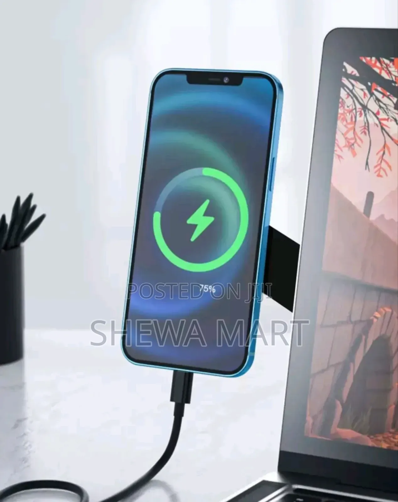 Black Aluminum Alloy Laptop Side Screen Portable Metal Phone