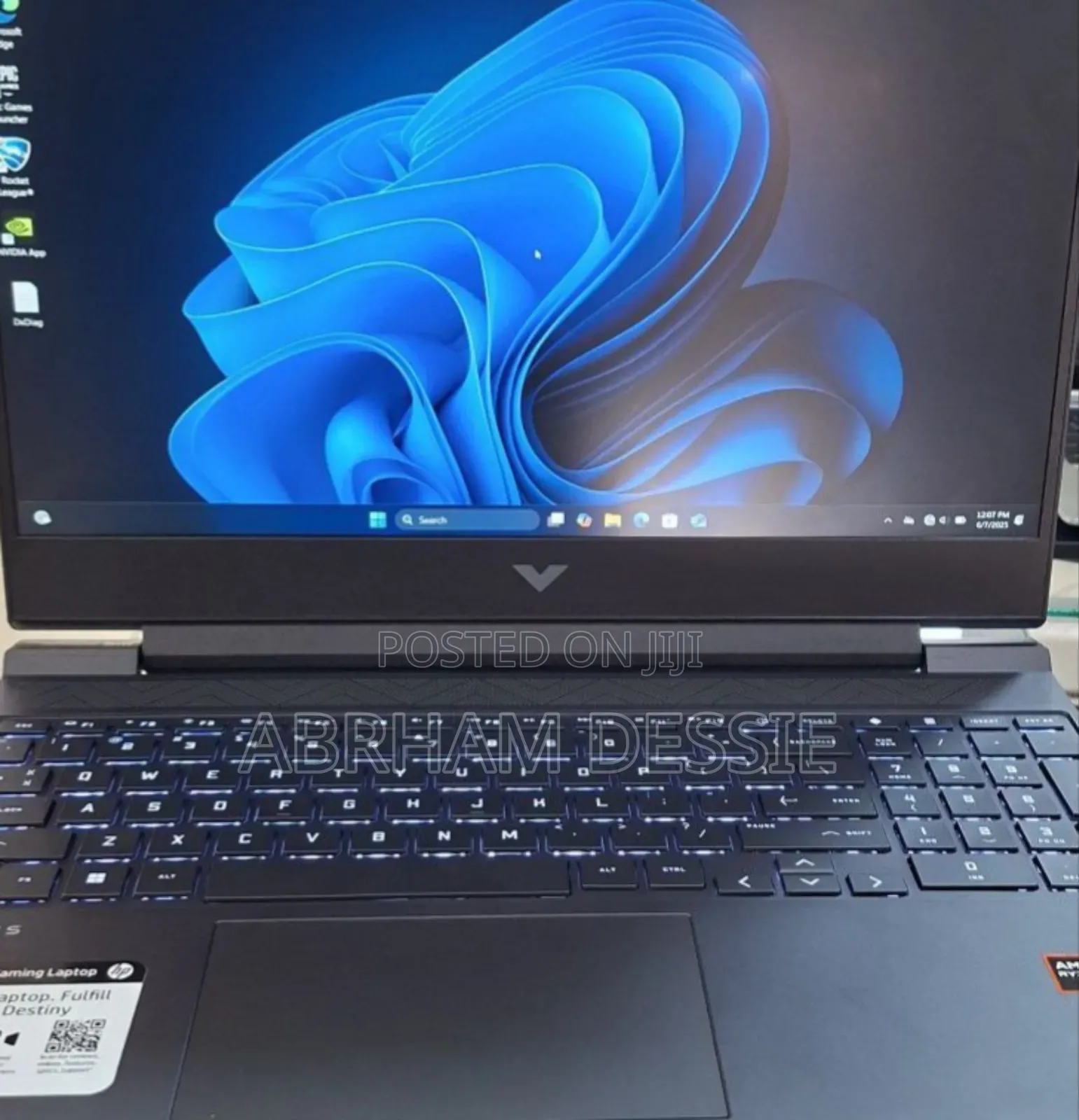 New Laptop HP Victus 15 8GB AMD Ryzen 7 SSD 512GB
