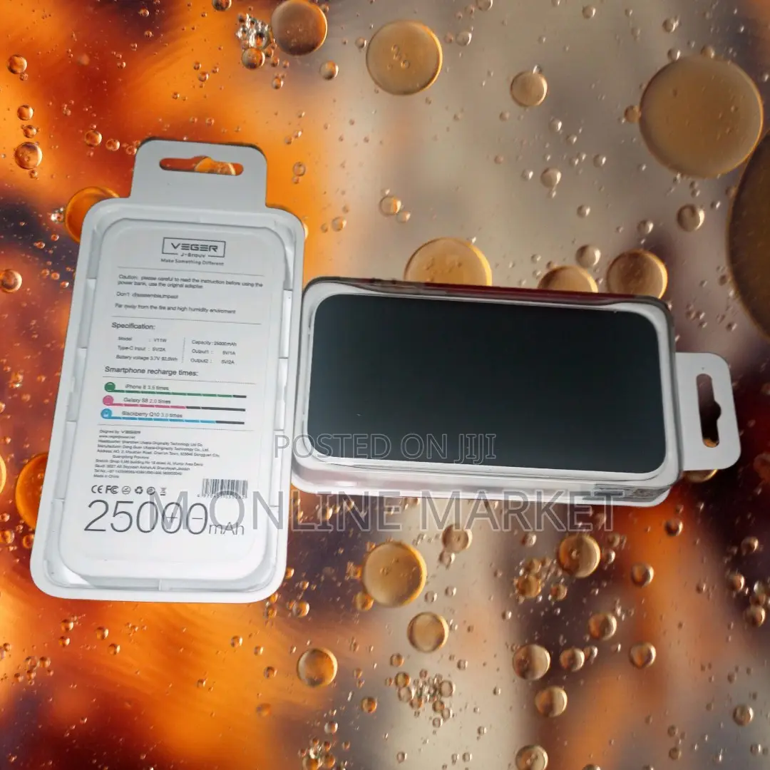 25000mah Mobile Power Bank for Video Calls on the Go