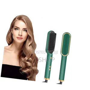 Adjustable Heat Straightening Comb: Salon Gloss at Home